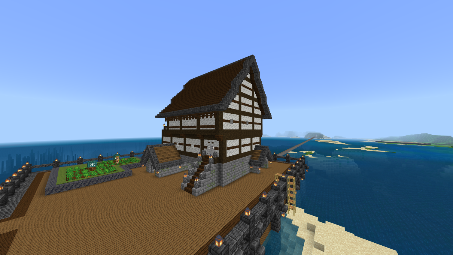 Villager house on the coast