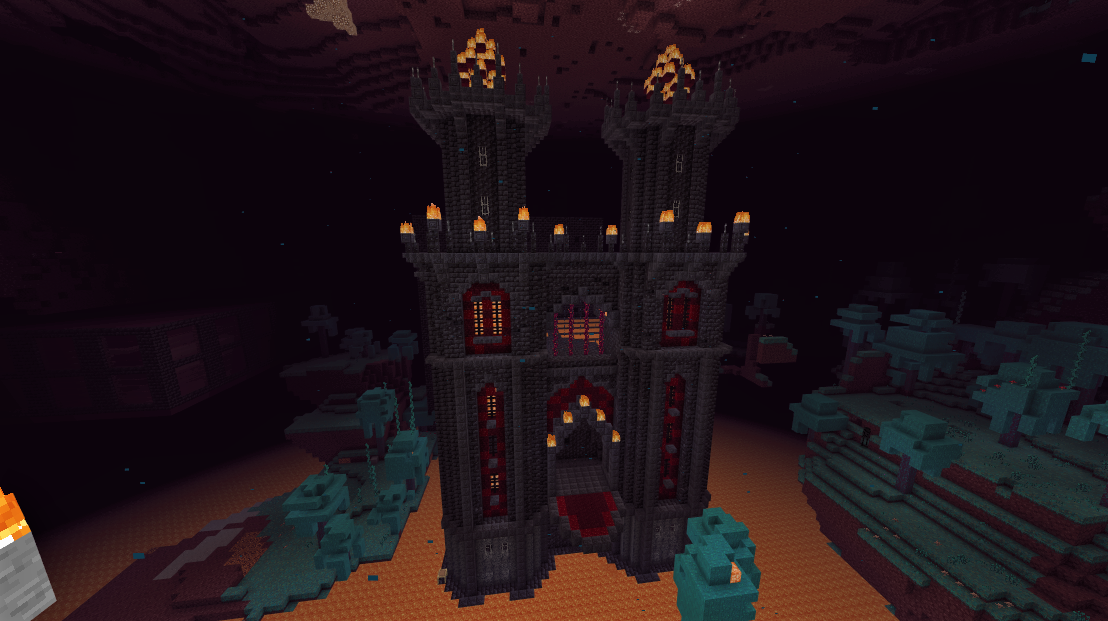 The renovated nether bastion from season 1